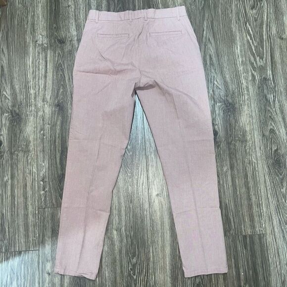 Khakis by Gap Womens Broken in Straight Size 4 Regular Purple Chambray Mid Rise - Picture 3 of 6
